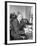 Warner Bros. Studio Chief Jack Warner Sitting at His Desk-Alfred Eisenstaedt-Framed Photographic Print