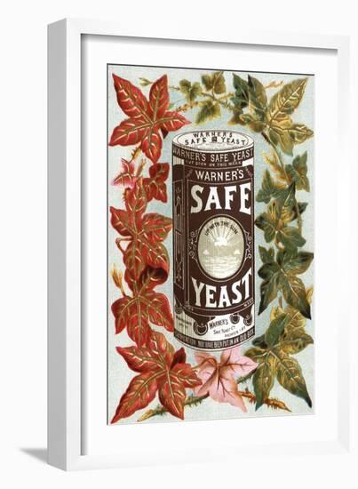 Warner's Safe Yeast-null-Framed Art Print