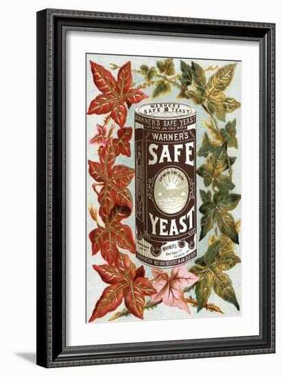 Warner's Safe Yeast-null-Framed Art Print