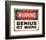 Warning Genius At Work 2-null-Framed Premium Giclee Print