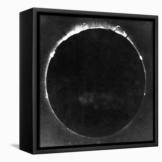 Warren De La Rue's Photograph of Total Solar Eclipse at Rivabellosa, Spain, 18 July 1860-Warren De La Rue-Framed Premier Image Canvas