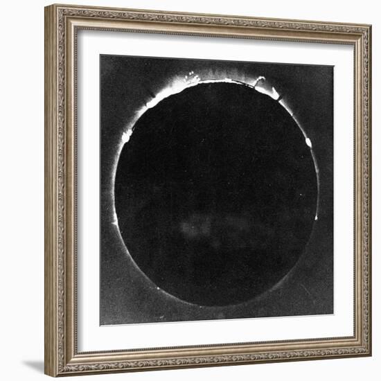 Warren De La Rue's Photograph of Total Solar Eclipse at Rivabellosa, Spain, 18 July 1860-Warren De La Rue-Framed Giclee Print