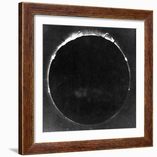 Warren De La Rue's Photograph of Total Solar Eclipse at Rivabellosa, Spain, 18 July 1860-Warren De La Rue-Framed Giclee Print