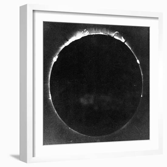 Warren De La Rue's Photograph of Total Solar Eclipse at Rivabellosa, Spain, 18 July 1860-Warren De La Rue-Framed Giclee Print