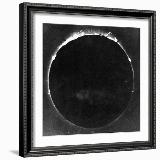 Warren De La Rue's Photograph of Total Solar Eclipse at Rivabellosa, Spain, 18 July 1860-Warren De La Rue-Framed Giclee Print