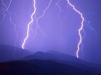 Lightning Striking the Ground-Warren Faidley-Mounted Photographic Print