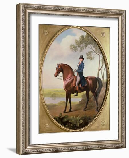 Warren Hastings on His Arabian Horse-George Stubbs-Framed Giclee Print