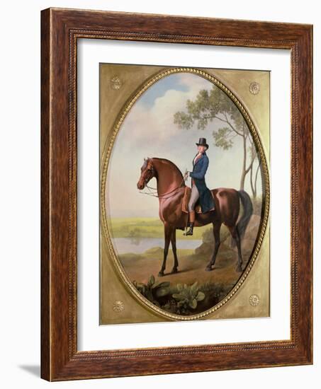 Warren Hastings on His Arabian Horse-George Stubbs-Framed Giclee Print