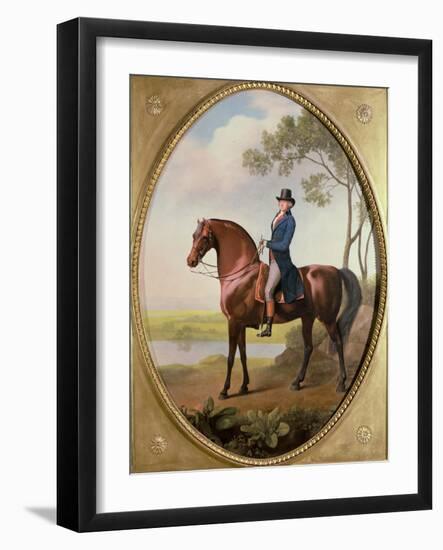 Warren Hastings on His Arabian Horse-George Stubbs-Framed Giclee Print