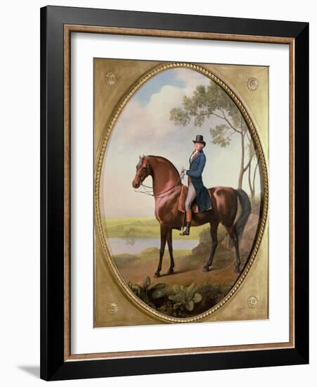 Warren Hastings on His Arabian Horse-George Stubbs-Framed Giclee Print