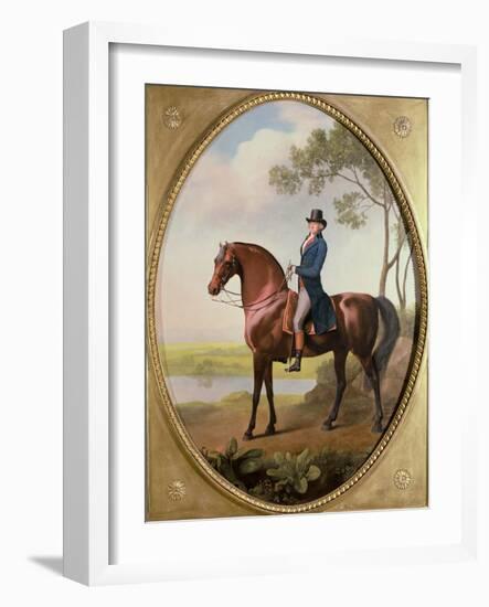 Warren Hastings on His Arabian Horse-George Stubbs-Framed Giclee Print