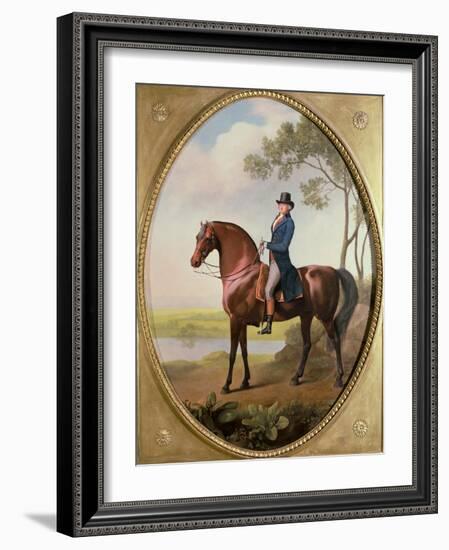 Warren Hastings on His Arabian Horse-George Stubbs-Framed Giclee Print