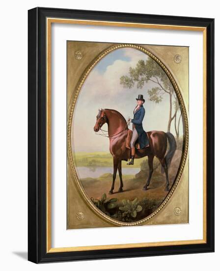 Warren Hastings on His Arabian Horse-George Stubbs-Framed Giclee Print