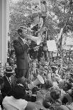 Attorney General Robert F Kennedy speaking to a crowd of Civil Rights protestors, 1963-Warren K. Leffler-Mounted Photographic Print