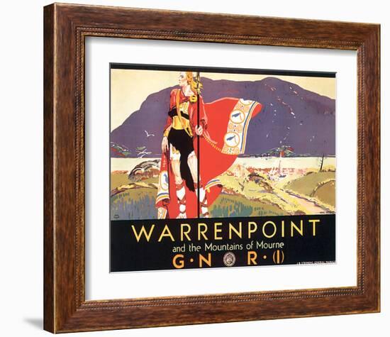 Warrenpoint and Mountains of Mourne-null-Framed Art Print