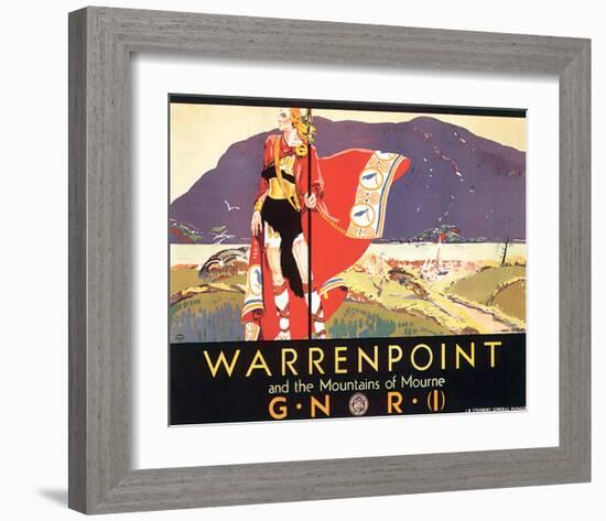 Warrenpoint and Mountains of Mourne-null-Framed Art Print