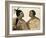 Warrior and His Wife Dressed in Traditional New Zealand Costume-Sydney Parkinson-Framed Giclee Print