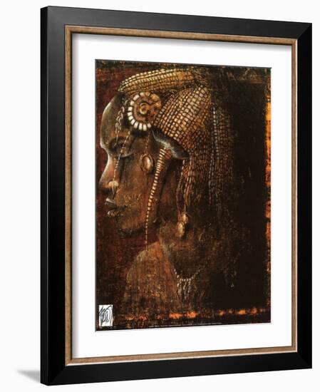 Warrior Female-Fabienne Arietti-Framed Art Print