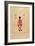 Warrior Illustration for a Costume for the Opera the Victory on the Sun by Alexei Kroutchenykh (18-Kazimir Severinovich Malevich-Framed Giclee Print