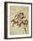 Warrior on His Horse-Yanagawa Shigenobu-Framed Giclee Print