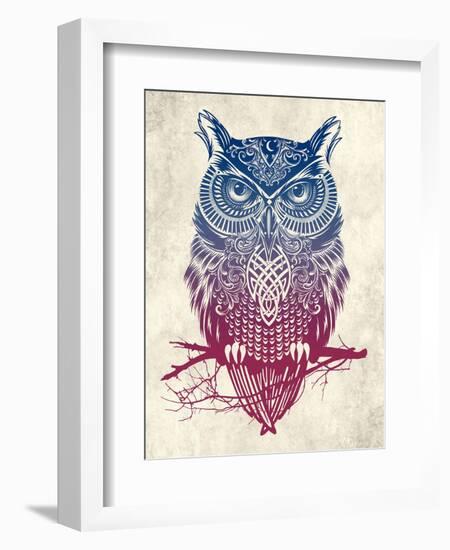 Warrior Owl-Rachel Caldwell-Framed Premium Giclee Print