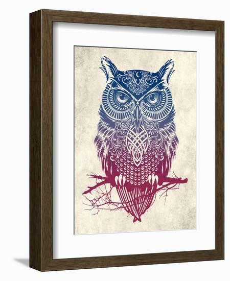 Warrior Owl-Rachel Caldwell-Framed Art Print