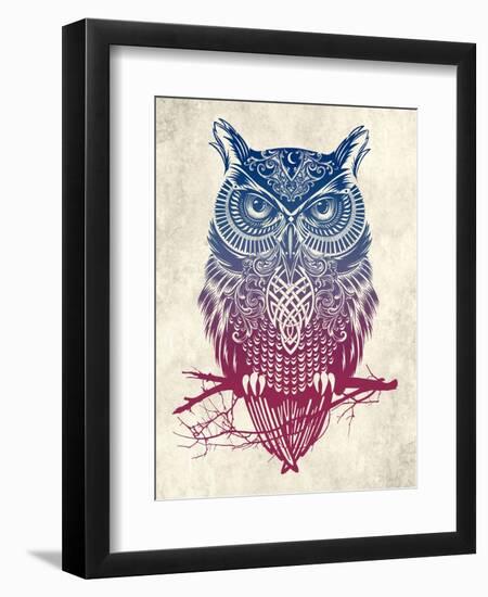 Warrior Owl-Rachel Caldwell-Framed Art Print