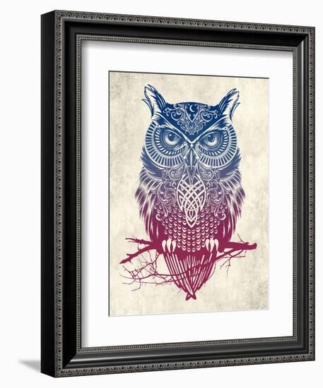 Warrior Owl-Rachel Caldwell-Framed Art Print