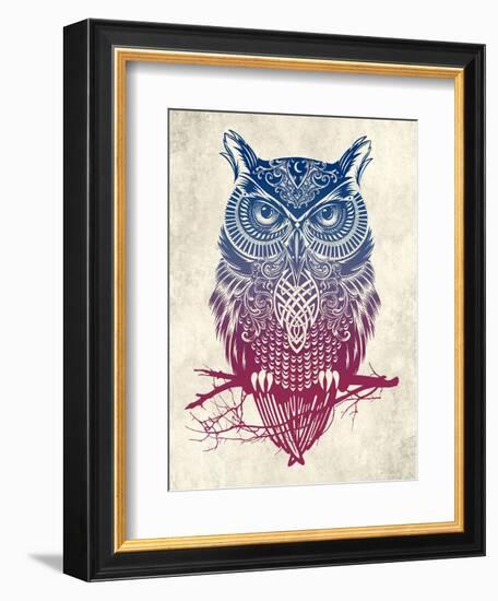 Warrior Owl-Rachel Caldwell-Framed Art Print