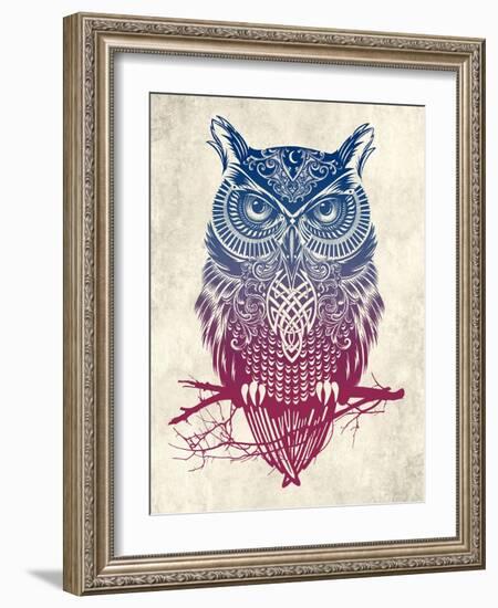 Warrior Owl-Rachel Caldwell-Framed Art Print