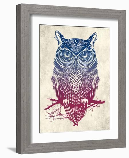 Warrior Owl-Rachel Caldwell-Framed Art Print