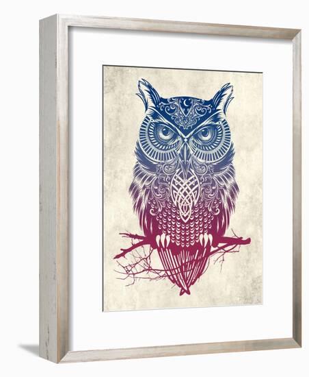 Warrior Owl-Rachel Caldwell-Framed Art Print