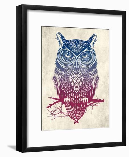 Warrior Owl-Rachel Caldwell-Framed Art Print