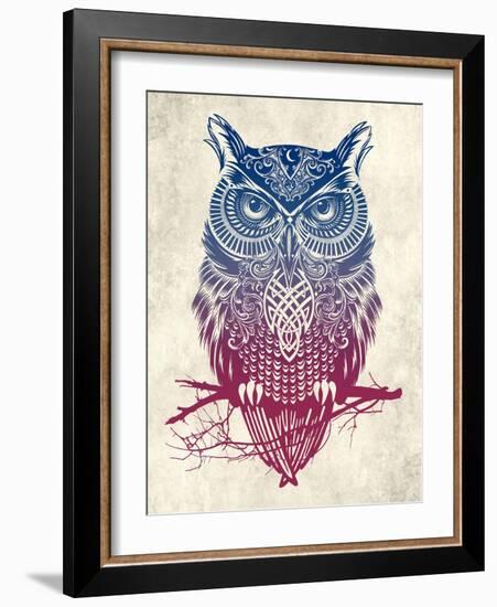 Warrior Owl-Rachel Caldwell-Framed Art Print