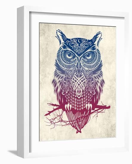 Warrior Owl-Rachel Caldwell-Framed Art Print