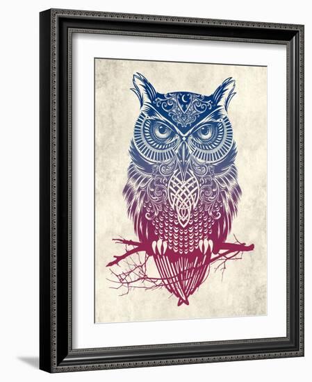 Warrior Owl-Rachel Caldwell-Framed Art Print