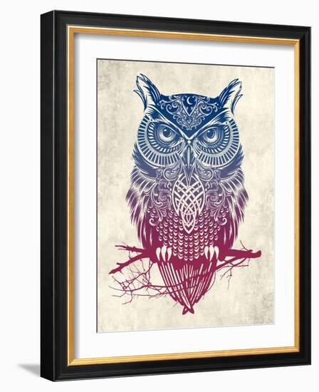 Warrior Owl-Rachel Caldwell-Framed Art Print