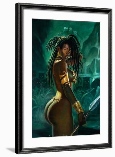 Warrior-Sterling Brown-Framed Art Print