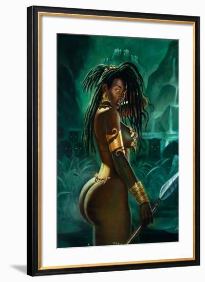 Warrior-Sterling Brown-Framed Art Print