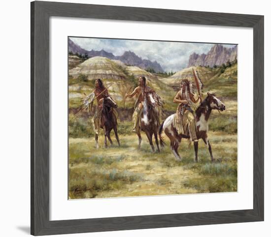 Warriors of the Badlands-James Ayers-Framed Giclee Print