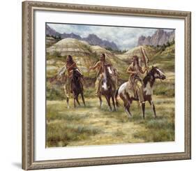 Warriors of the Badlands-James Ayers-Framed Giclee Print