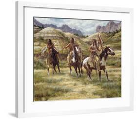Warriors of the Badlands-James Ayers-Framed Giclee Print