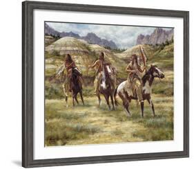 Warriors of the Badlands-James Ayers-Framed Giclee Print