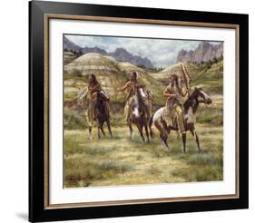 Warriors of the Badlands-James Ayers-Framed Giclee Print