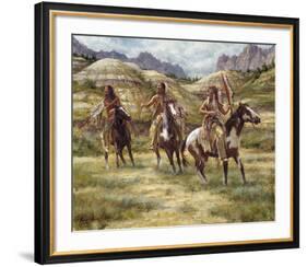 Warriors of the Badlands-James Ayers-Framed Giclee Print