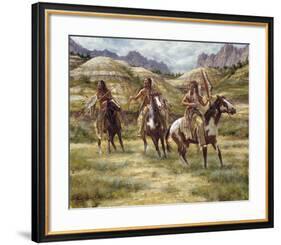 Warriors of the Badlands-James Ayers-Framed Giclee Print