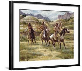 Warriors of the Badlands-James Ayers-Framed Giclee Print