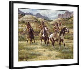 Warriors of the Badlands-James Ayers-Framed Giclee Print
