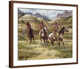 Warriors of the Badlands-James Ayers-Framed Giclee Print