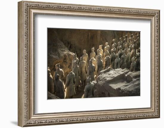 Warriors, Terracotta Army, UNESCO World Heritage Site, Xian, Shaanxi, China, Asia-Janette Hill-Framed Photographic Print